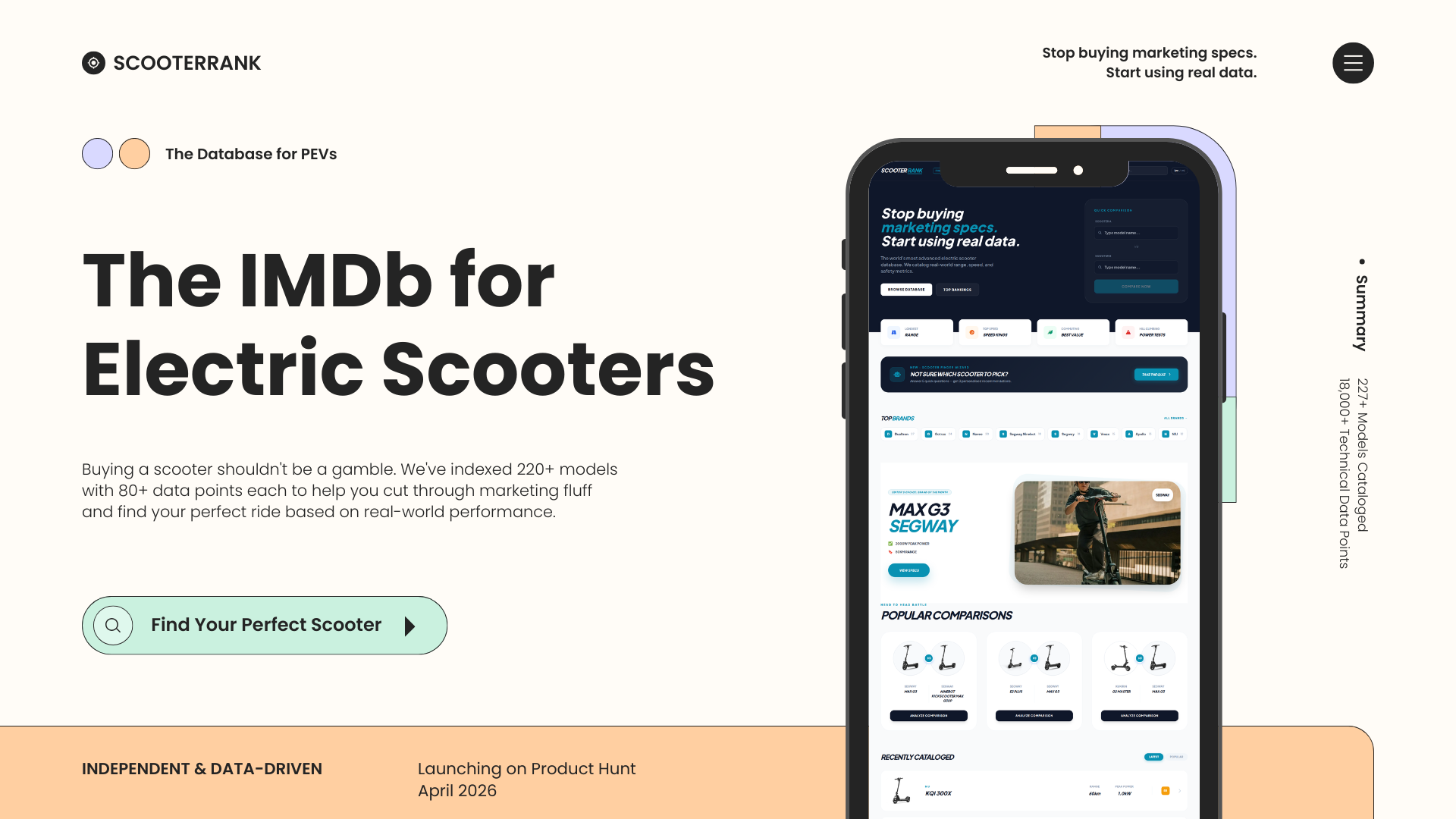 ScooterRank: The Ultimate PEV Database gallery image