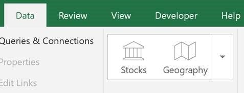 New Data Types in Excel (Preview!) gallery image