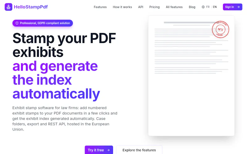 HelloStampPDF screenshot 1
