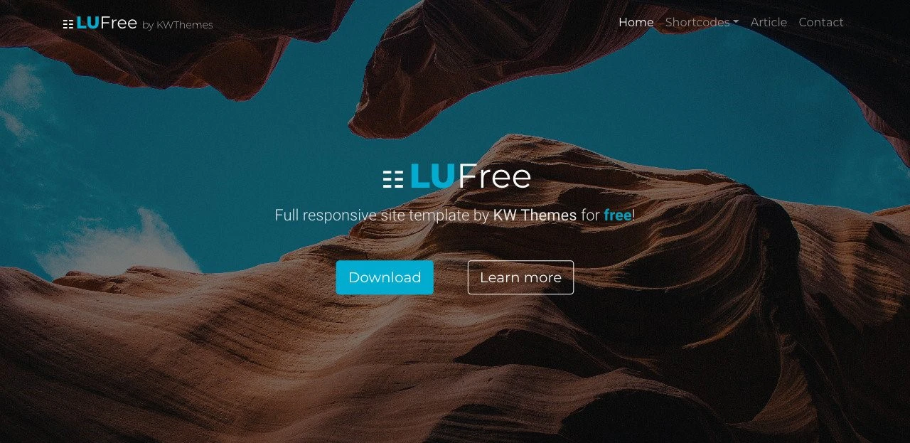 LU Free website template