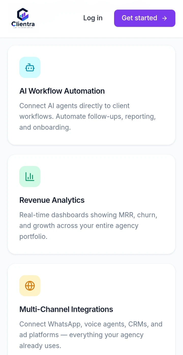 Clientra - client management software. 截图 3