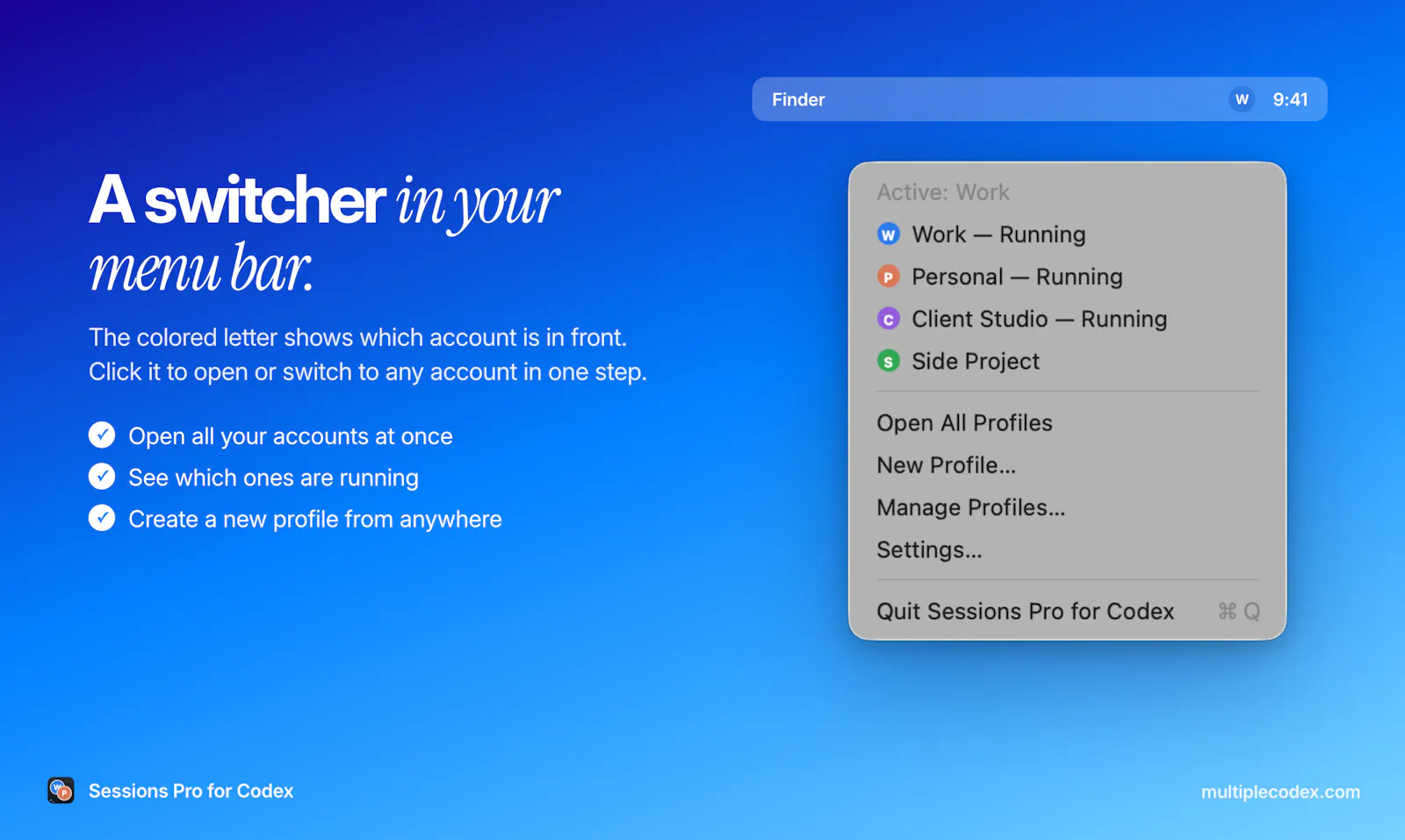 Sessions Pro for Codex screenshot 3