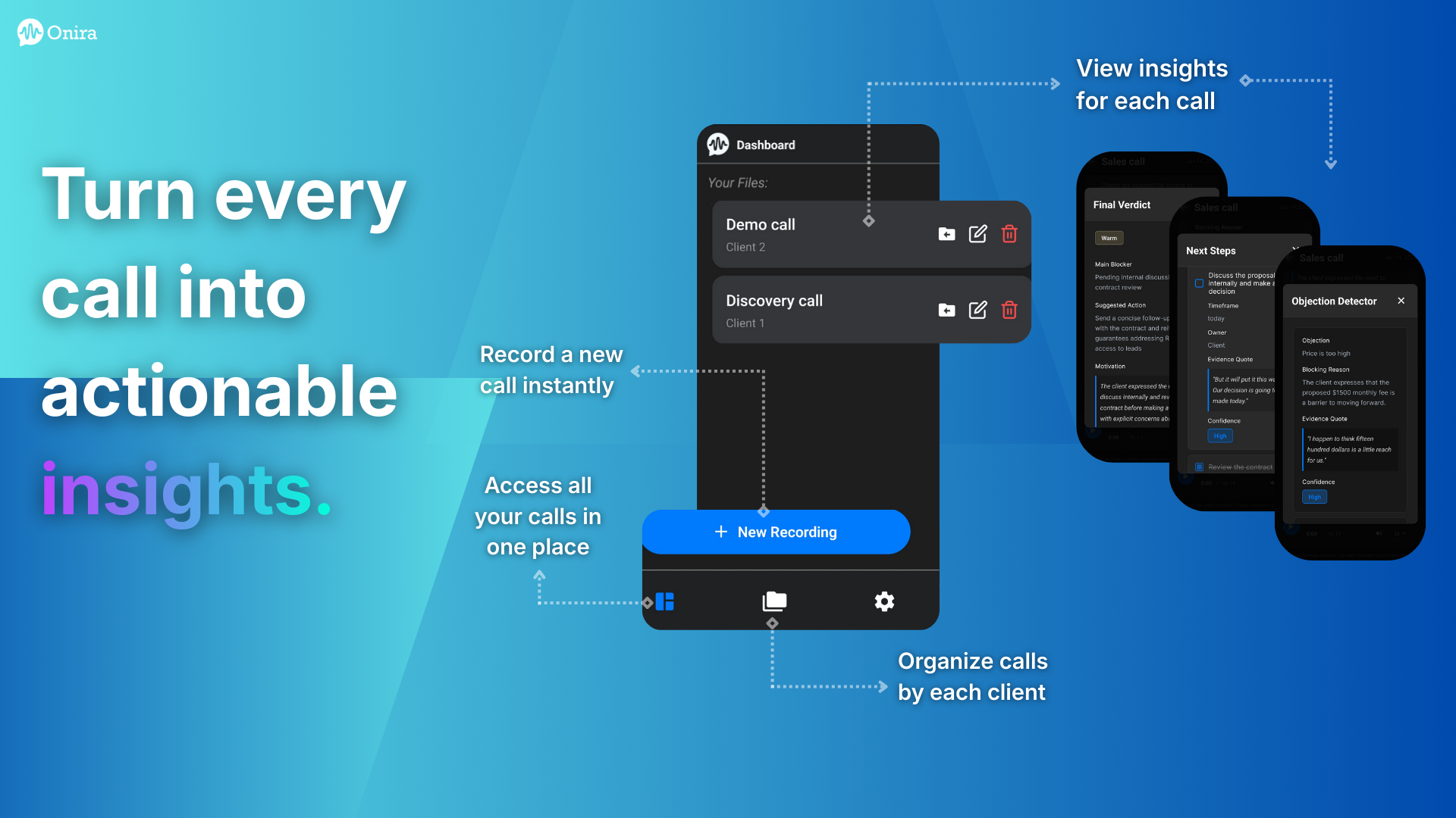 Onira AI  - Screenshot 2 showing product features and functionality