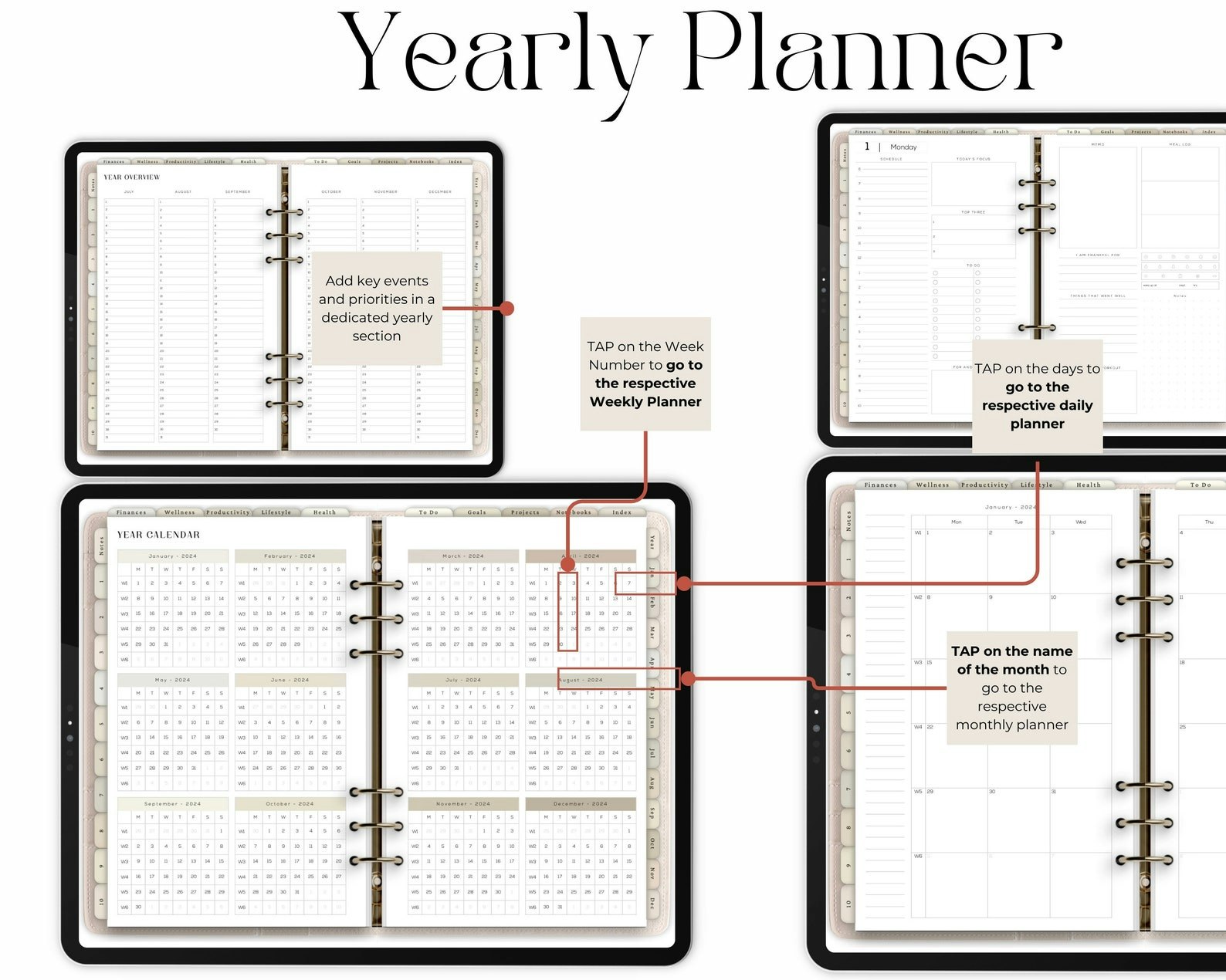 Ultimate Digital Planner Powerhouse - Ultimate Digital Planner: จัดระเบียบวางแผนและบรรลุเป้าหมายของคุณ media 6