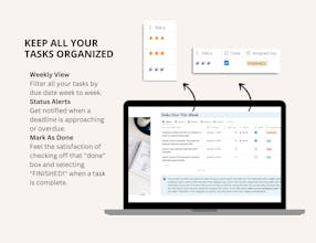 Quarterly Goal Planner Notion Template gallery image