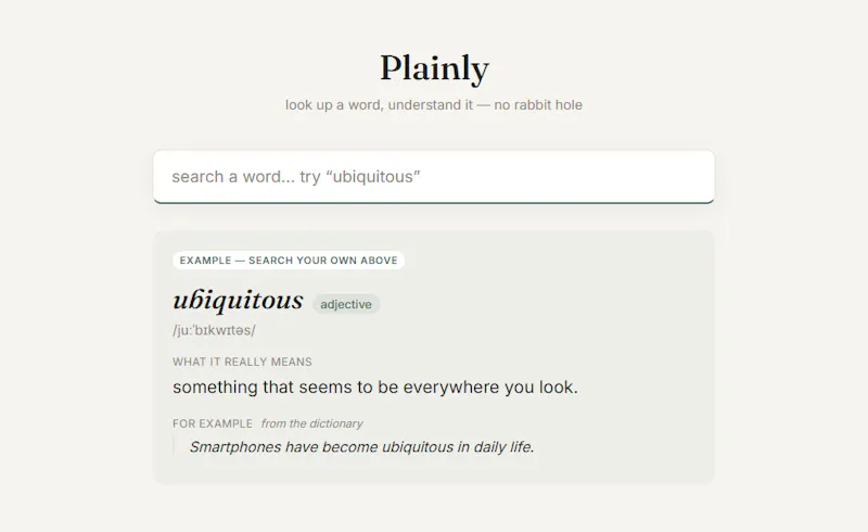 Plainly screenshot 1