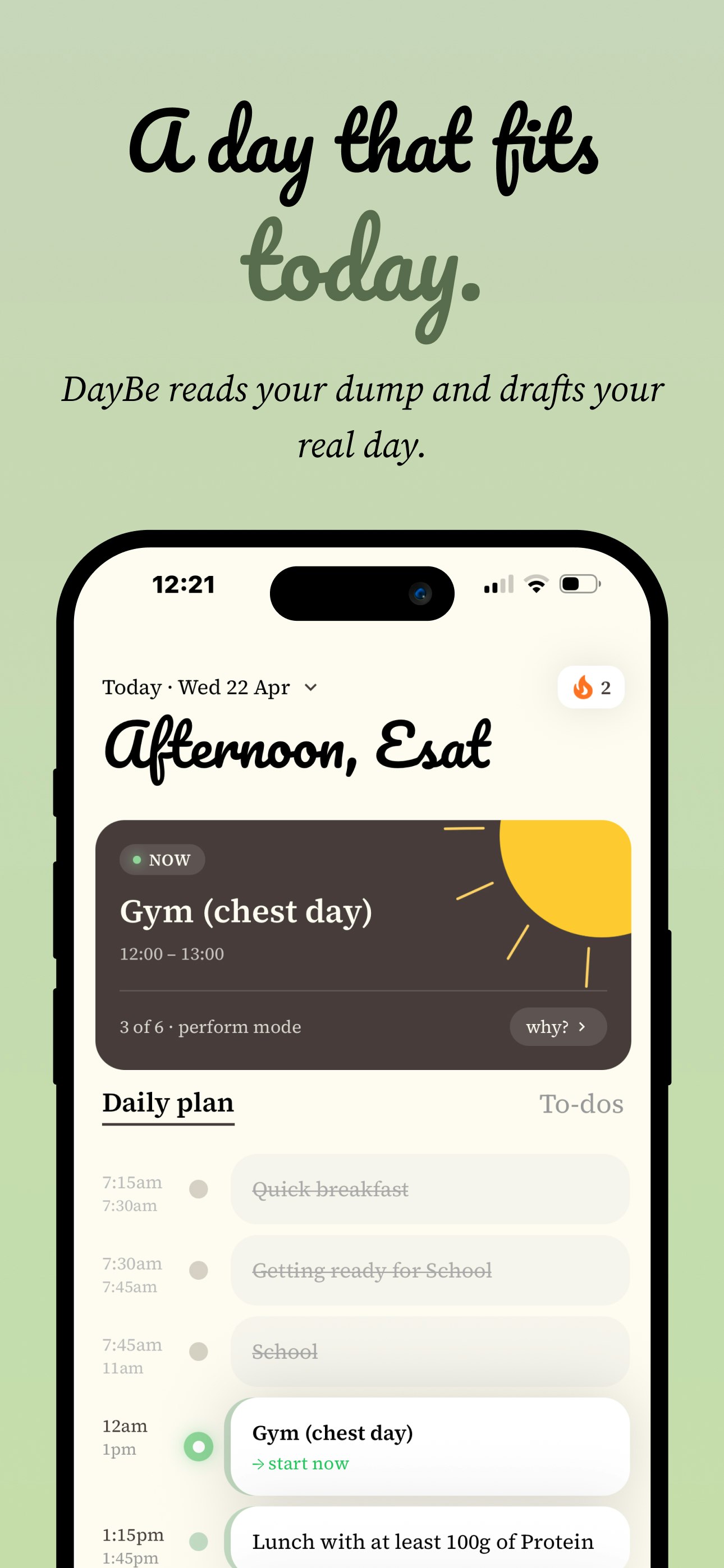 DayBe — AI Daily Planner gallery image