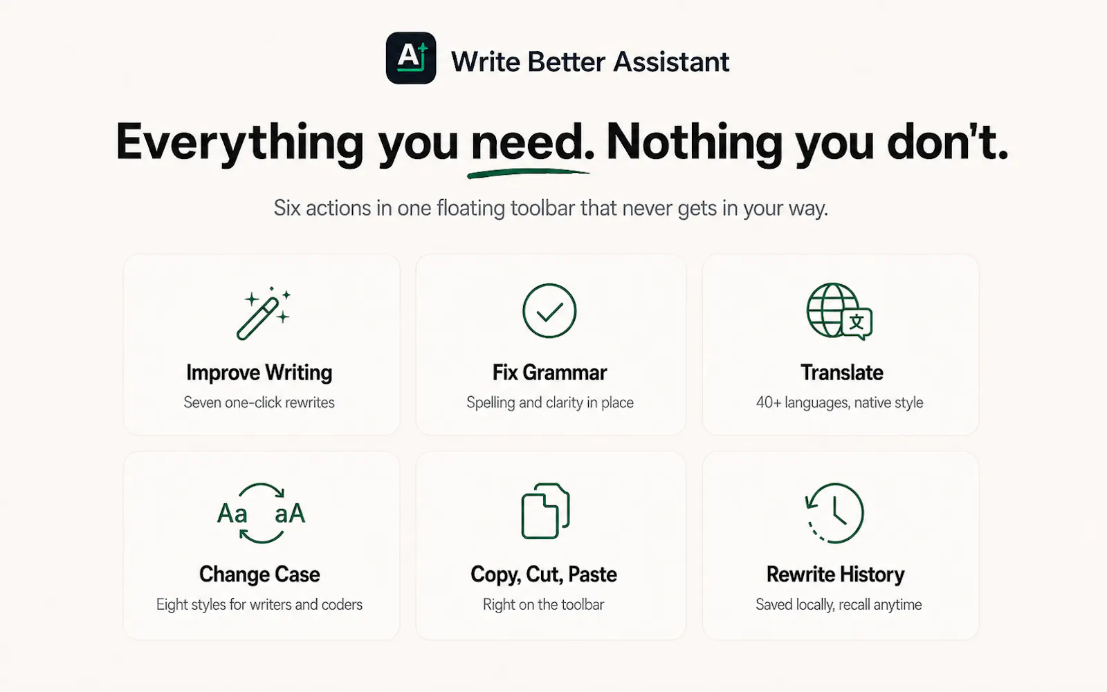 Write Better Assistant screenshot 2