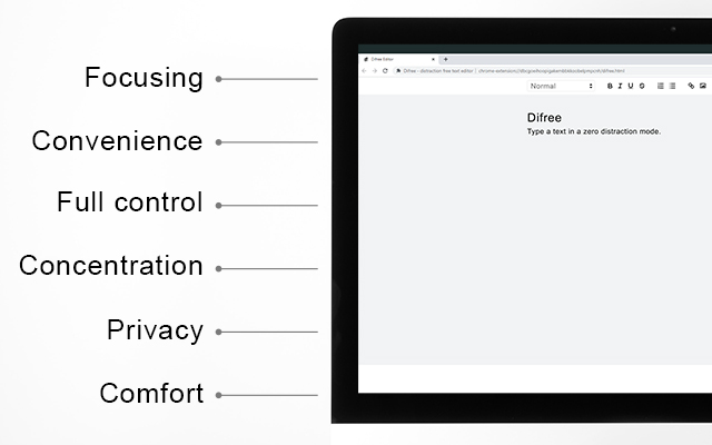 Difree - distraction free text editor gallery image