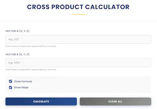 Cross Product Calculator gallery image