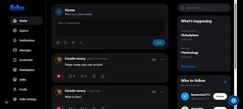 Echo screenshot 1