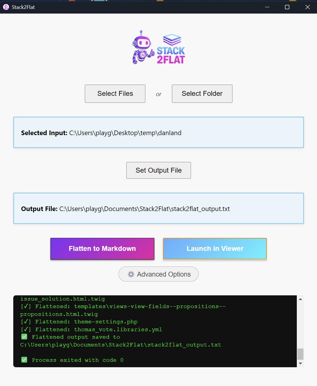 Stack2Flat — Flatten Your Codebase media 1