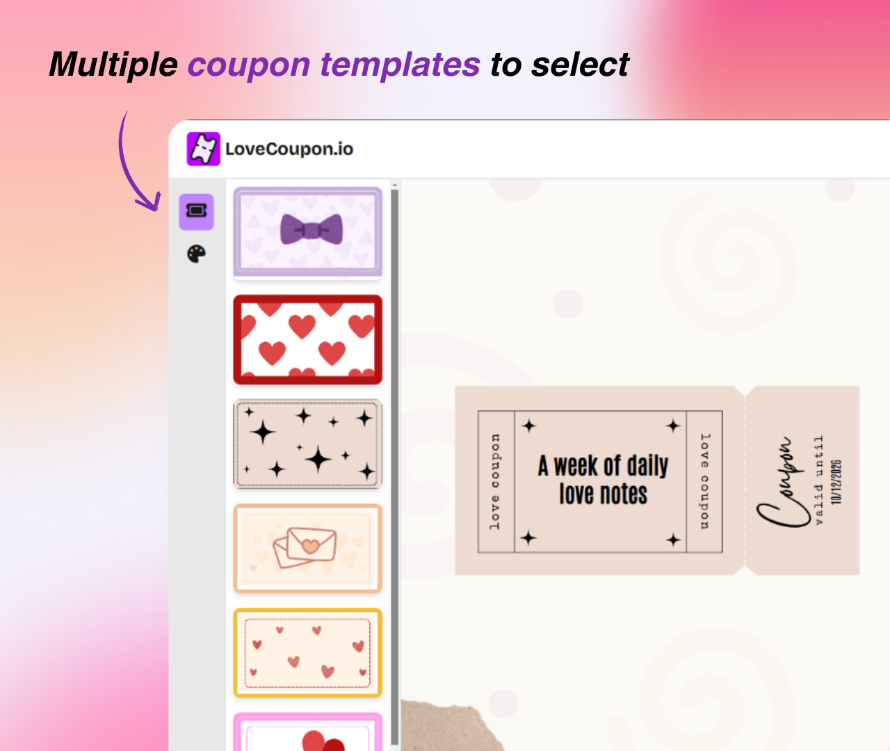 LoveCoupon.io - Free pooky tool to create love coupons media 2