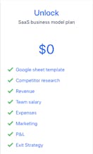 Easy SaaS Business Plan Template gallery image