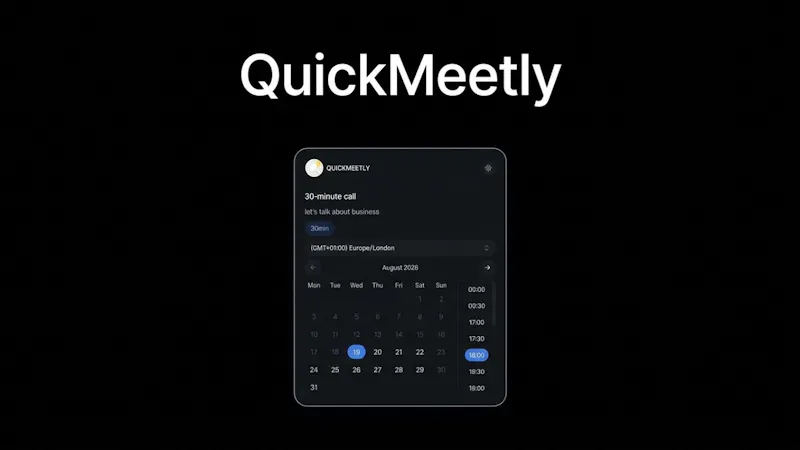 QuickMeetly screenshot 1 (video preview)