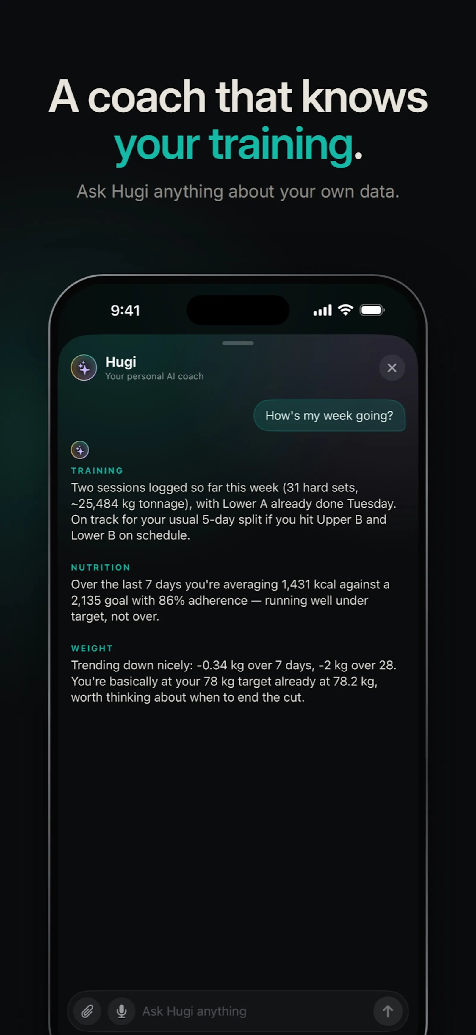 Hugr: Workout & Nutrition screenshot 5