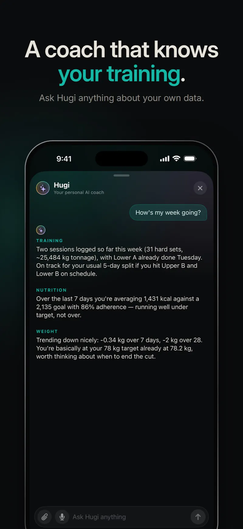 Hugr: Workout & Nutrition screenshot 5
