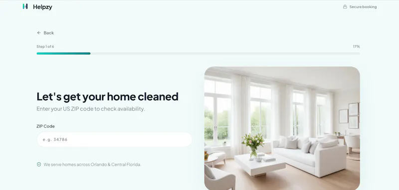 Helpzy — Trusted Home Cleaning screenshot 3