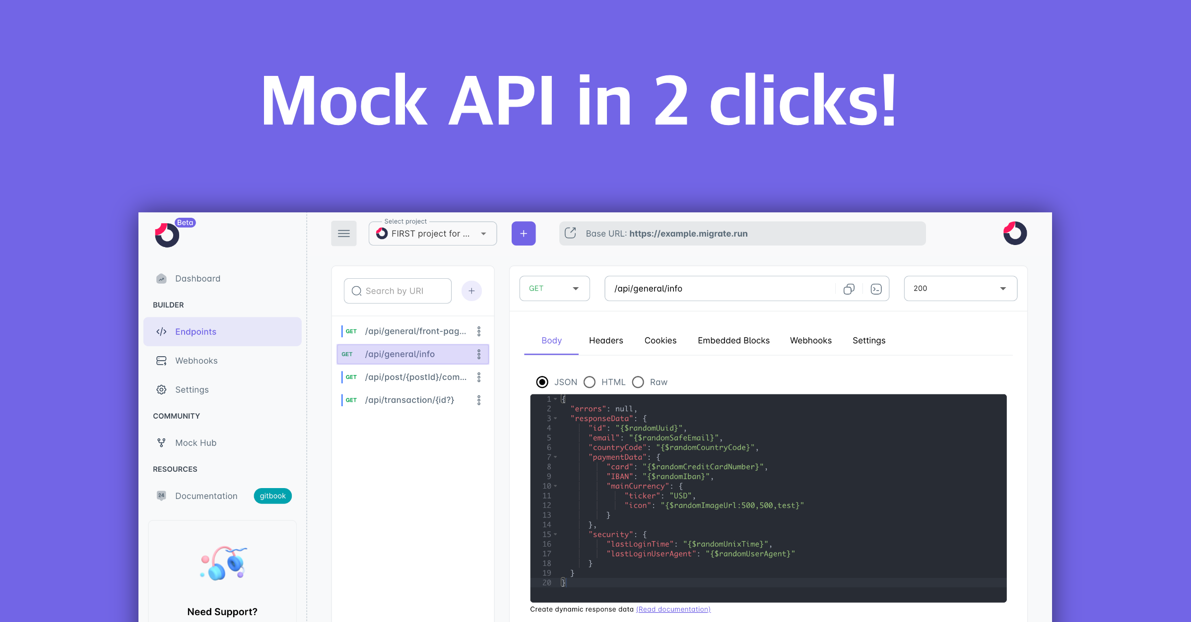 Migrate.run - Mock API Builder media 1