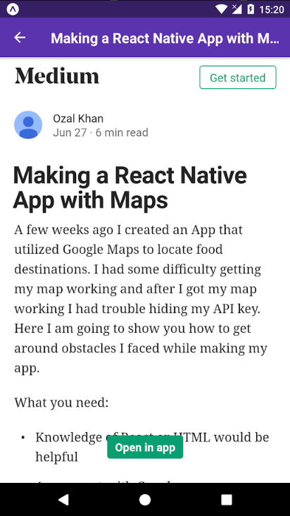 React Native Articles gallery image