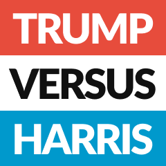 Trump v Harris logo