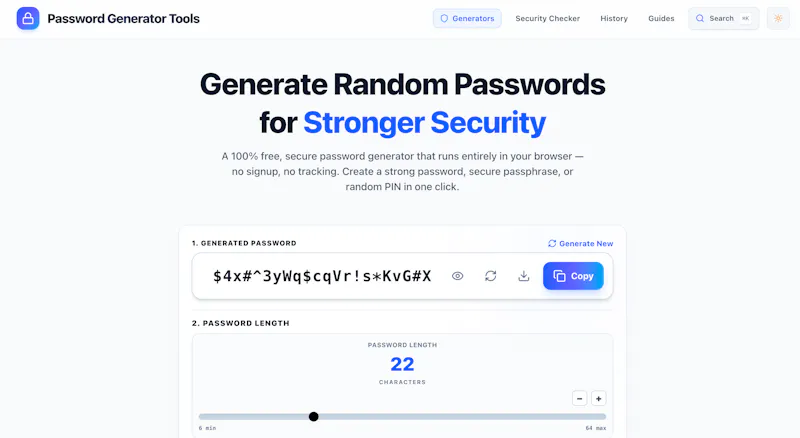 Password Generator Tools screenshot 1