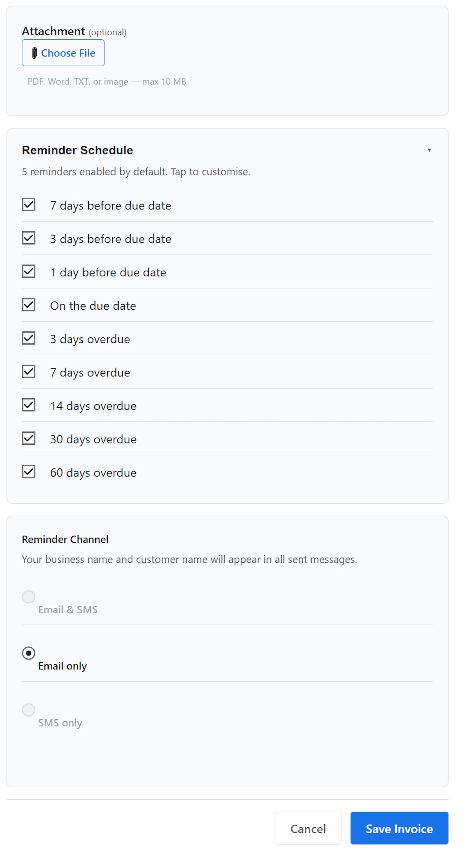 Nudge: Invoice Reminders screenshot 4