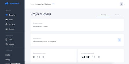 Tardigrade decentralized cloud storage gallery image