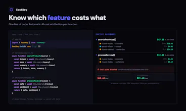 CostKey - Know which feature costs what gallery image