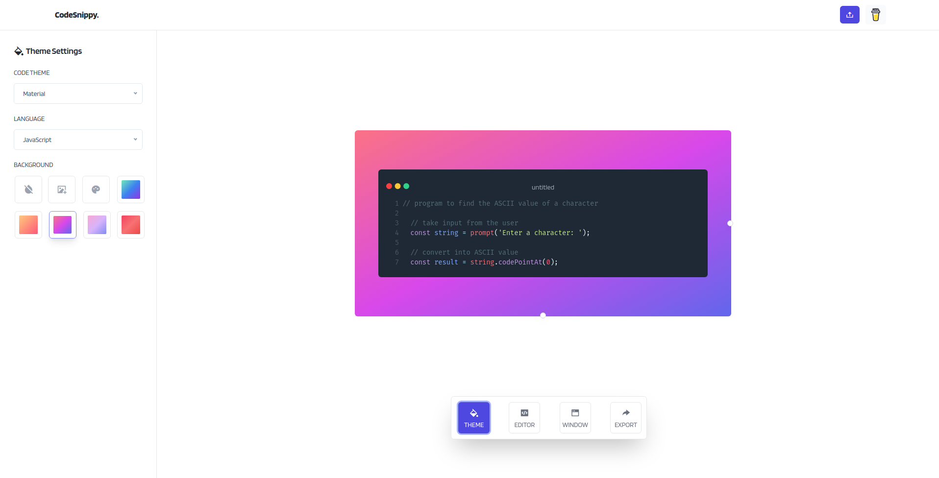 CodeSnippy gallery image