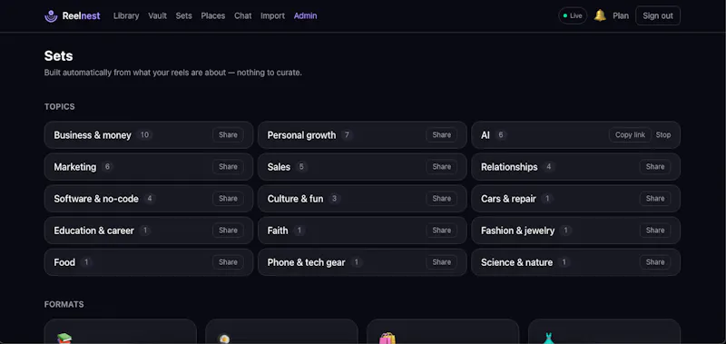 Reelnest screenshot 4