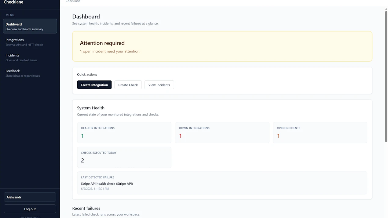 Checklane product