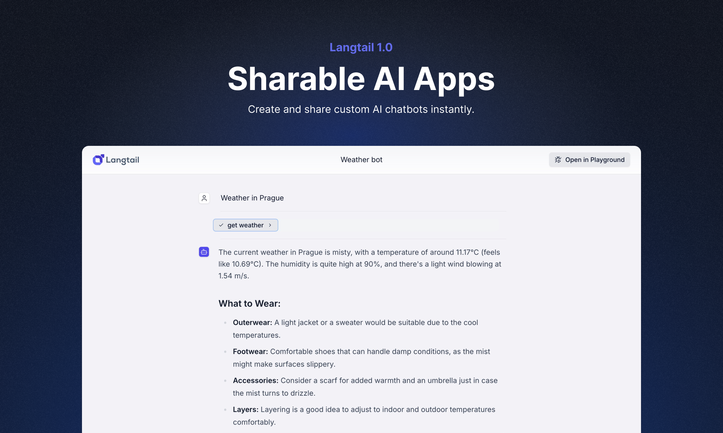 Langtail 1.0 - Платформа с низким кодом для тестирования приложений для ИИ медиа 4