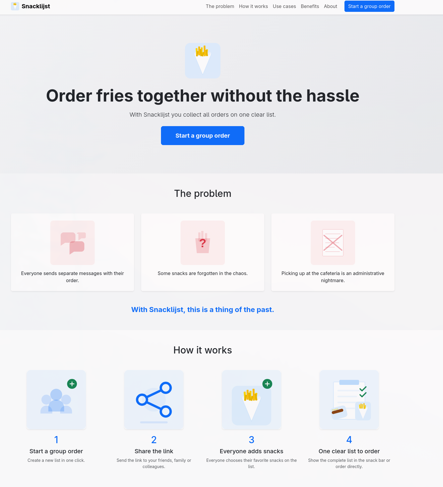 Snacklijst - Main product screenshot demonstrating key features and user interface