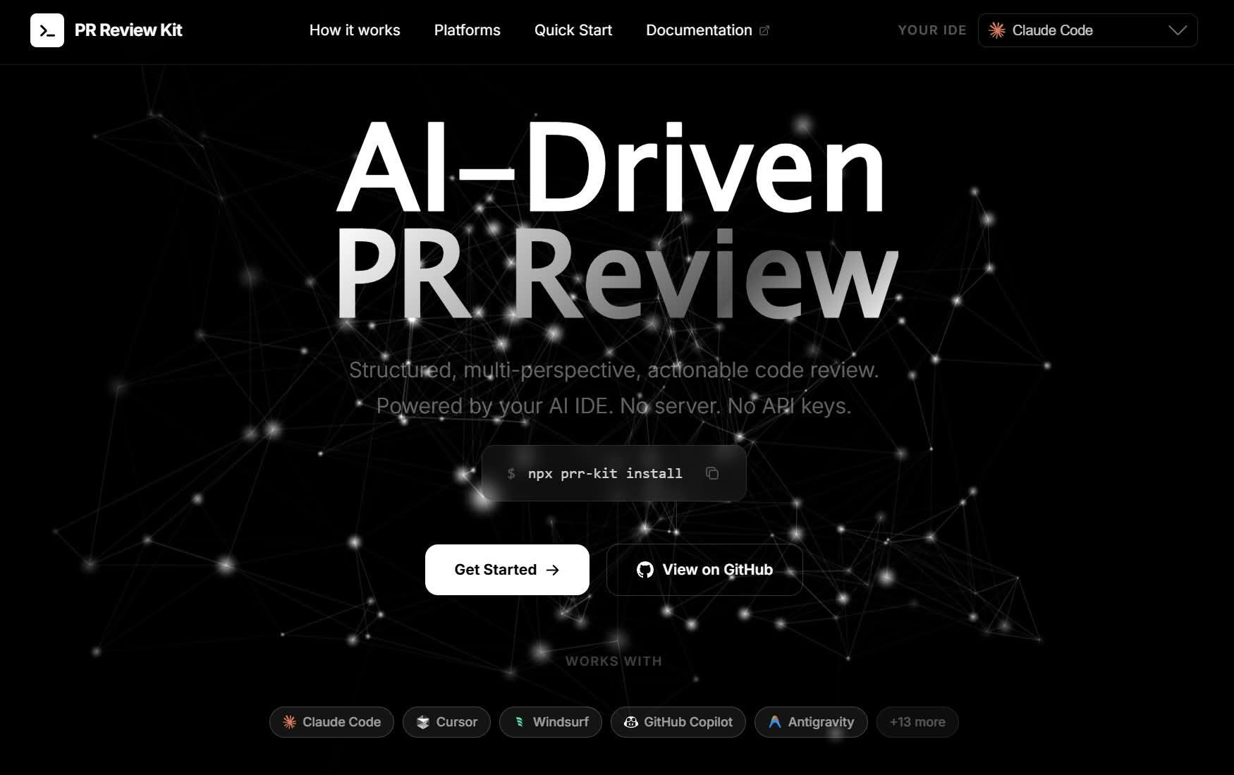 PR Review Kit - Main product screenshot demonstrating key features and user interface