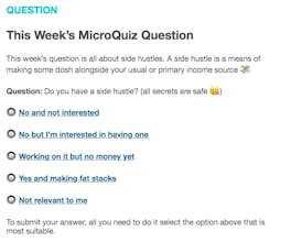 MicroQuiz gallery image