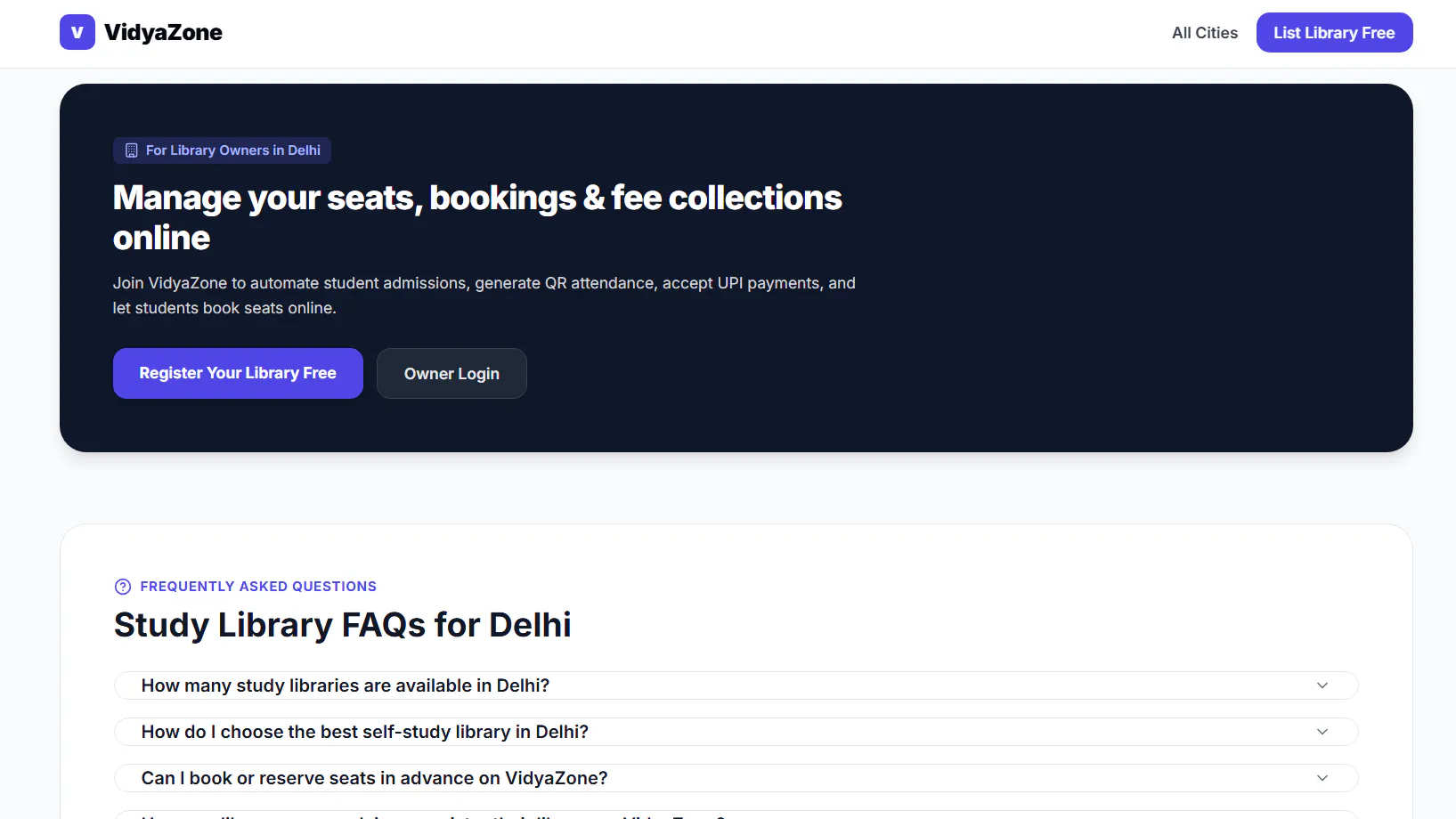 VidyaZone — Library Management Platform gallery image