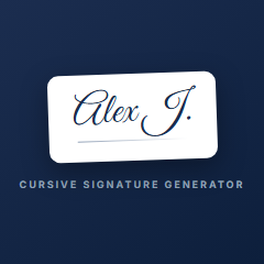 Launching cursivesignatureapp.com