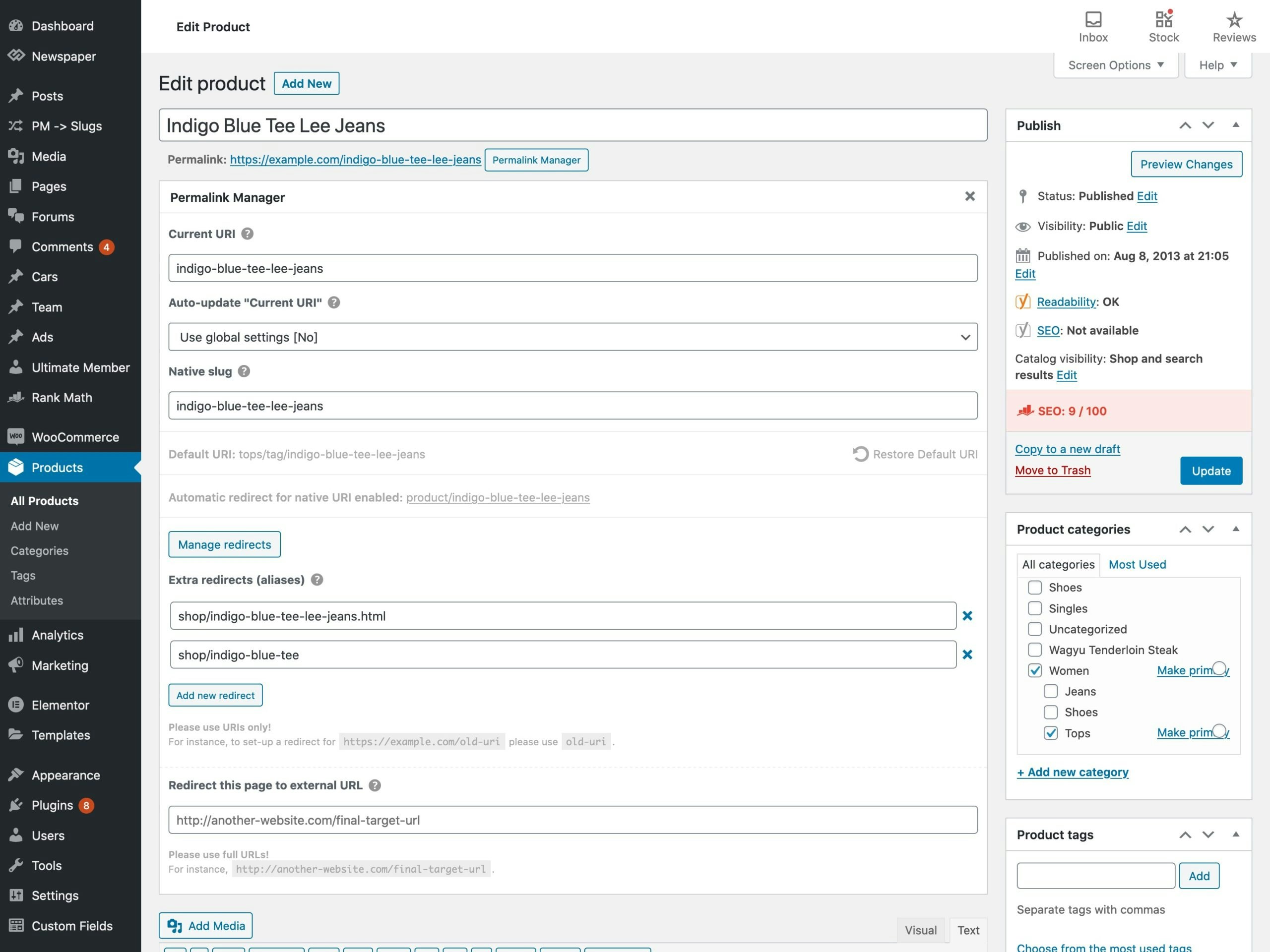 Permalink Manager Pro gallery image
