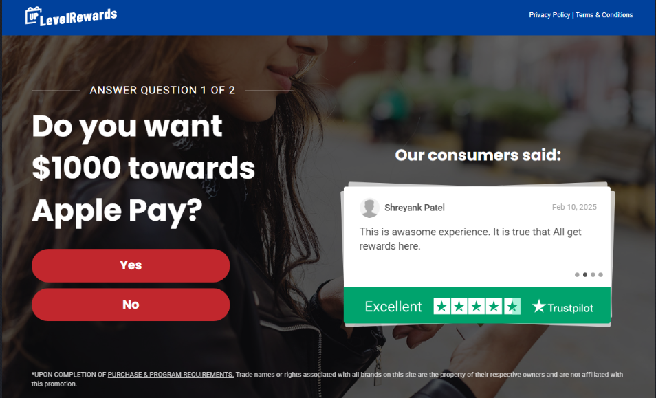 Get $1000 Visa Gift Card Now! - Main product screenshot demonstrating key features and user interface