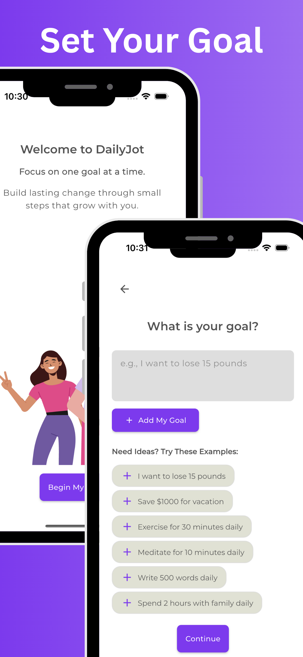 Média Mydailyjot - Un but.Trois habitudes.Fait. 1