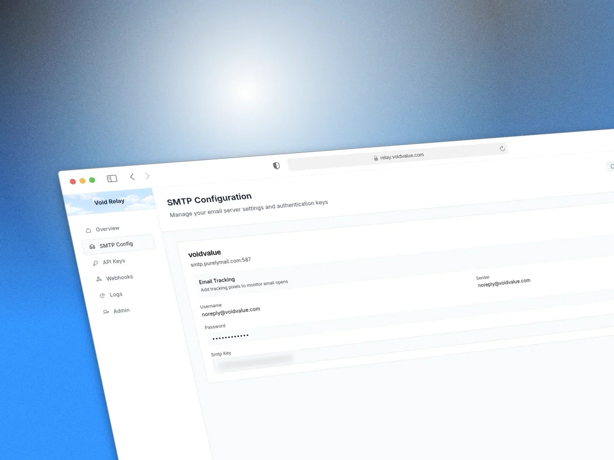 Relay: Email API with Your Own SMTP - Screenshot 4 showing product features and functionality