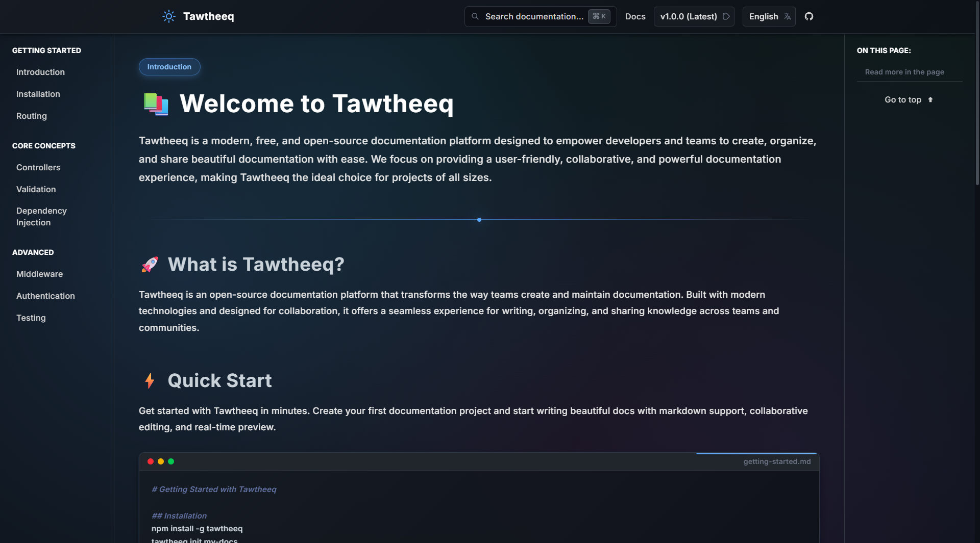 Tawtheeq - Erstellen Sie moderne Dokumente - schnelle, mehrsprachige und Open Source Medien 1