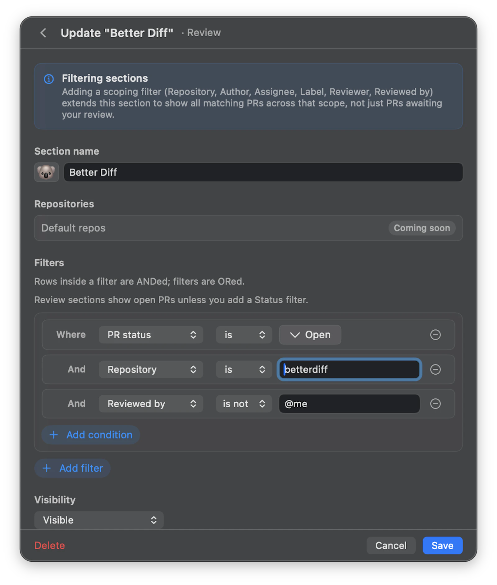 Gitbar screenshot 5