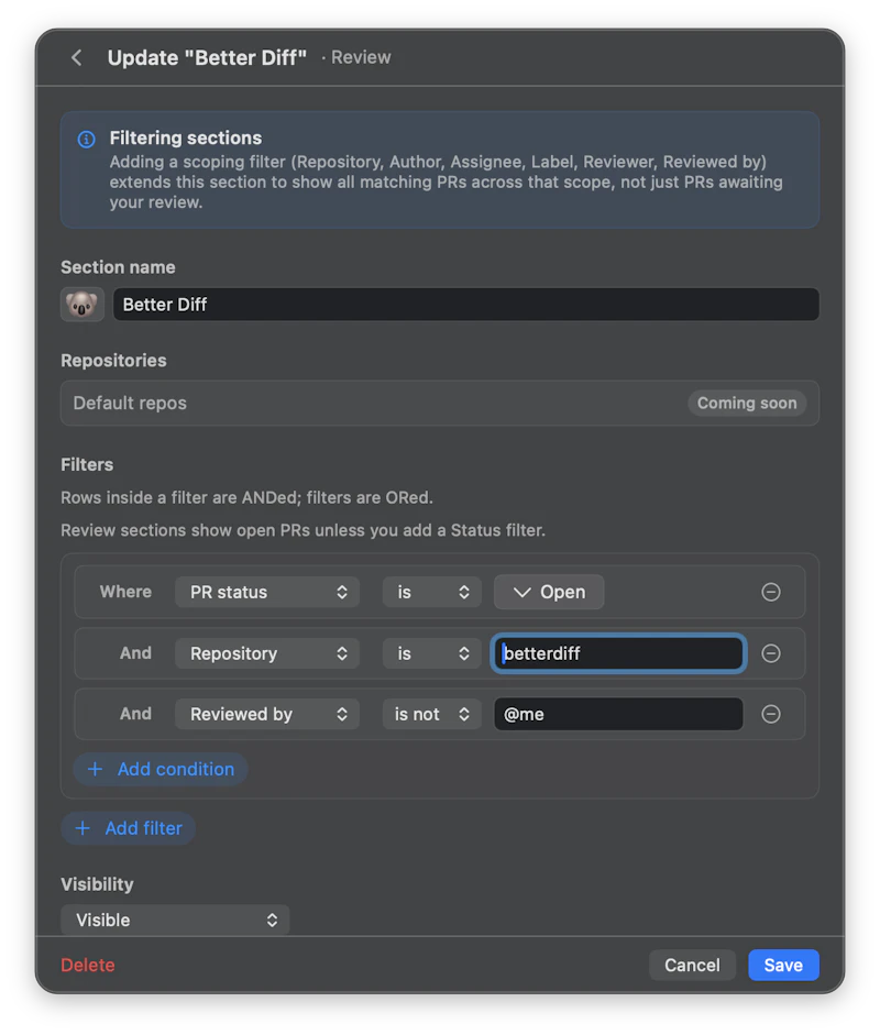 Gitbar screenshot 5