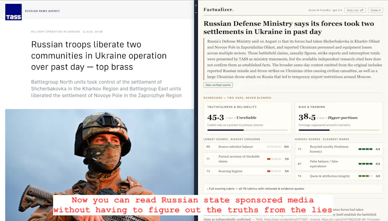 Factualizer screenshot 2