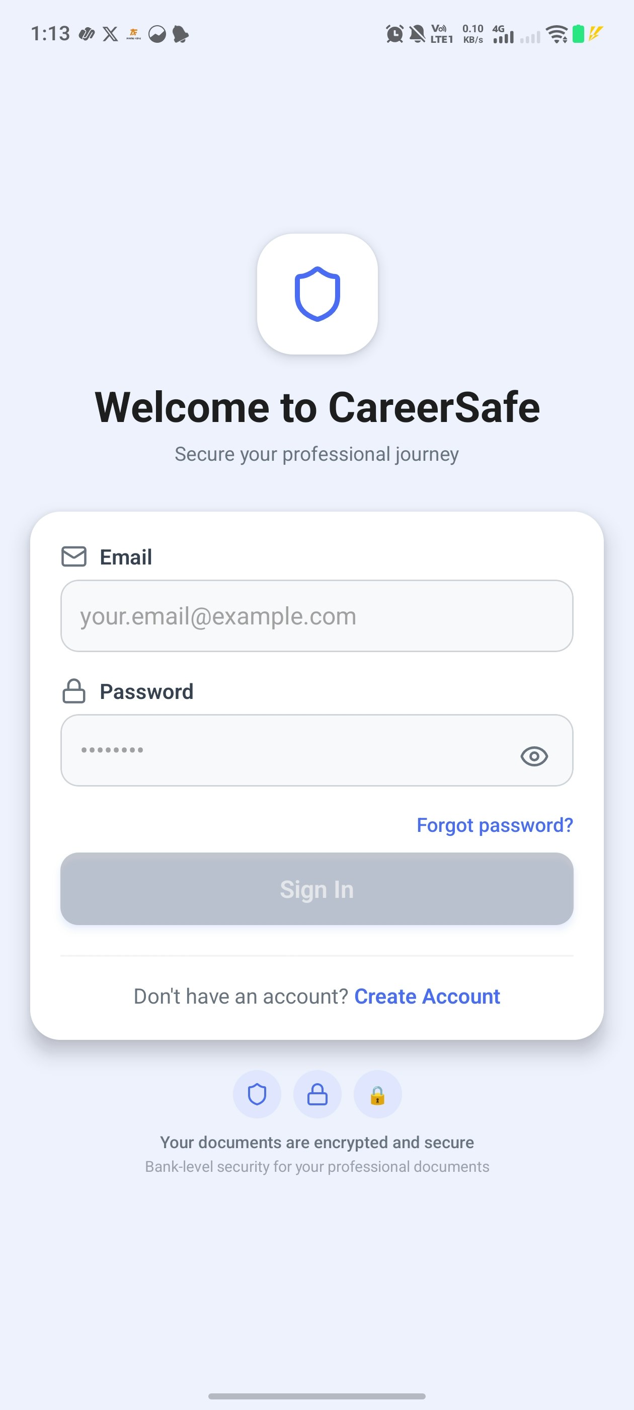 CareerSafe - Screenshot 3 showing product features and functionality