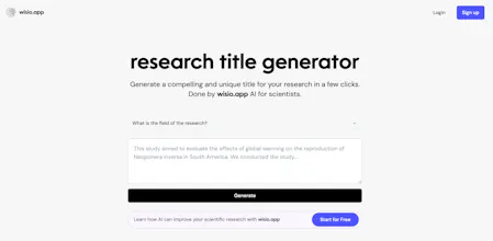 Research Title Generator gallery image