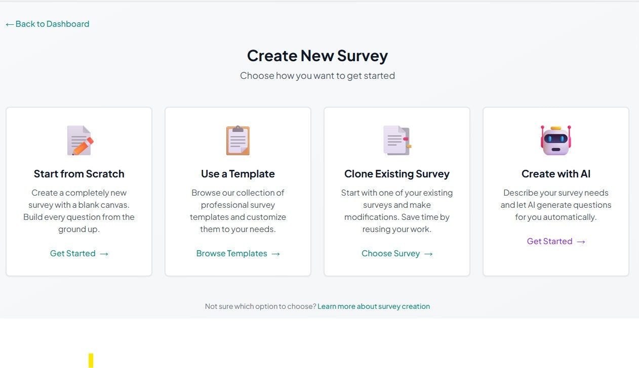 Smart surveys, no subscriptions gallery image
