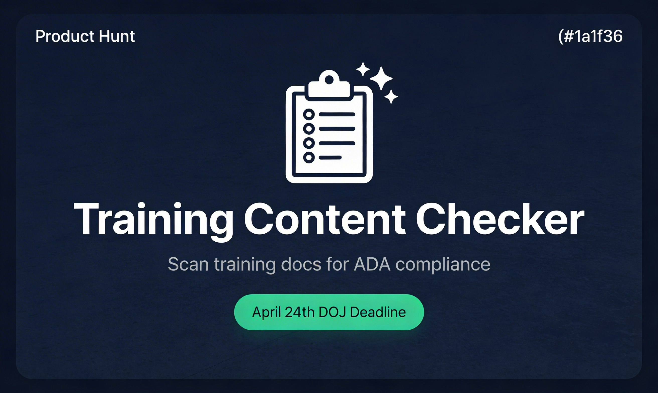 Training Content Checker